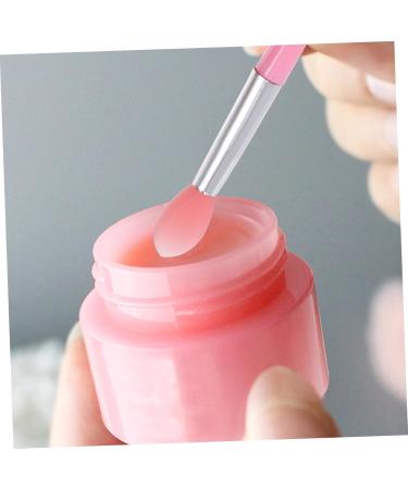 Angoily 2 Sets Lip Stick Dust Facial Tools Lip Applicator Eye Shadow Applicators Silicone Scrubber for Lady Tools Cosmetic Applicator Brush Miss Silica Gel - Buy Online on GoSupps.com