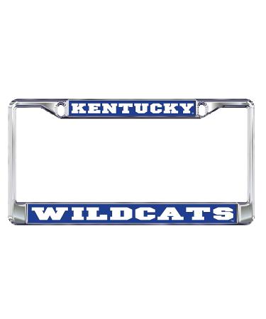 University of Kentucky Wildcats Silver Metal License Plate Frame