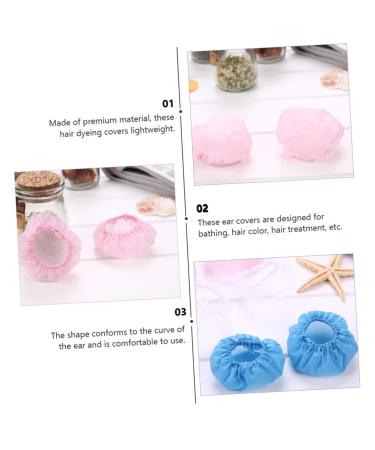 Ipetboom 60st Ear Protectors - Waterproof Hair Tint Ear Cuffs & Earplugs for Bathing | Practical Hair Color Protection Accessories - Buy Online on GoSupps.com