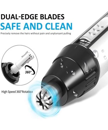 Buy USB Rechargeable Nose and Ear Hair Trimmer - Lighted Personal Groomer for Home & Travel - Buy Online on GoSupps.com