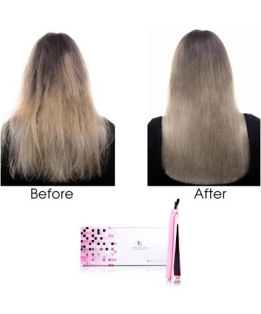 Royale Ionic Flat Iron & Curler - Luxury Ceramic Tourmaline 2-in-1 Hair Straightener + Predire Robe | Anti-Frizz Single Pass Candy Stripes - Buy Online on GoSupps.com