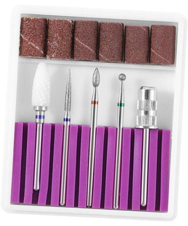 POPETPOP 3 Sets Nail Grinding Head Faux Nails Artificial Nails Nail Drill Bits Electric Manicure Nail File Beginner Kit Manicure Drill Bits Nail Drill Tool Exfoliating Manicure Tools Purple 6.5x5.5cmx3pcs Purplex3pcs - Buy Online on GoSupps.com