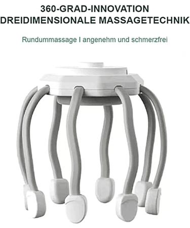 Head Massager Scalp Electric | 10 Vibrating Contact Modes | Spa Relaxation Tool for Women - Stress Reduction & Deep Relaxation - Buy Online on GoSupps.com