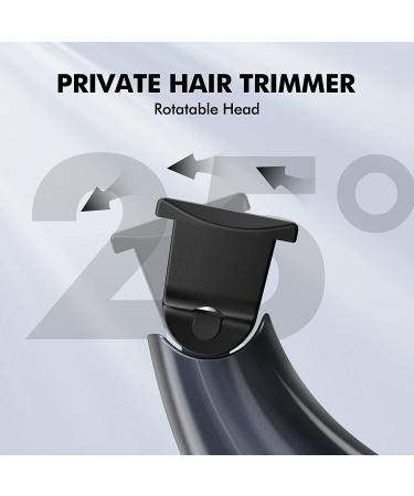 Men's Body Hair Trimmer - Rechargeable Electric Razor with LED Display, Waterproof Shaver Set in Black - Buy Online on GoSupps.com