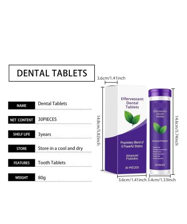 Fresh Breath Toothpaste Tablets - Removes Tooth Stains Brightens Tooth Color Provides Long-lasting Freshness Compact And Portable Ideal For Travel.(5pcs) - Buy Online on GoSupps.com