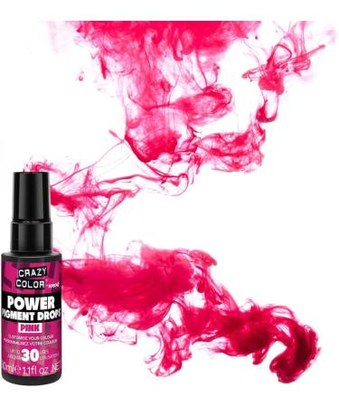 Crazy Color Pink Power Pigments 30ml | Ultra Concentrated Custom Toner & Semi-Permanent Dye | Vegan Formula, No Bleach or Ammonia - Buy Online on GoSupps.com
