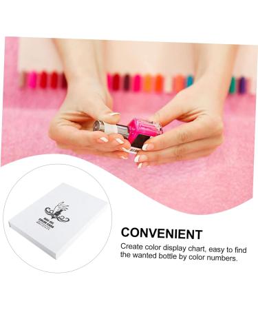  FRCOLOR FRCOLOR Color Card Nail Color Book Nail Polish Card Manicure Display Card White 216 - Buy Online on GoSupps.com