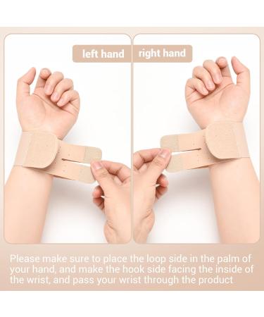 GINTRON 2 Pack Ultra Slim Wrist Brace for Carpal Tunnel - Adjustable Compression Strap for Pain Relief and Comfort - Small Beige - Buy Online on GoSupps.com