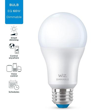 WiZ Connected 60W Daylight Smart WiFi Light Bulb | Dimmable 5000K | Compatible with Alexa & Google Home | No Hub Required | 1 Count - Buy Online on GoSupps.com