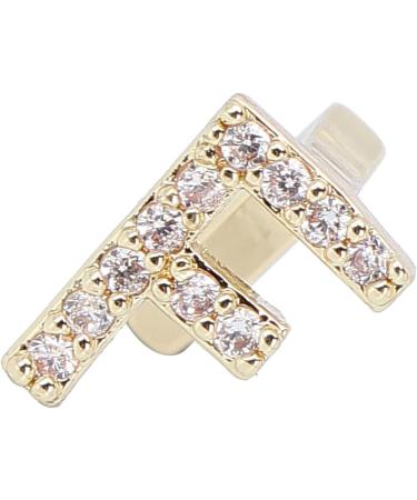 Stylish Halloween Hip-Hop Teeth | Artificial Gold Party Decoration | Exquisite Letter F Design - Buy Online on GoSupps.com