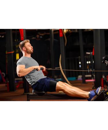 Ewedoos Men's 2 in 1 Workout Shorts - 7 Inch Running & Athletic Gym Shorts for Men - Large Navy - Buy Online on GoSupps.com