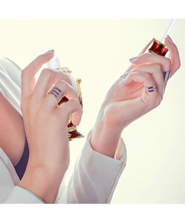 Lurrose Vintage Perfume Bottle Empty Refillable Perfume Bottle 25ml Glass Essential Oils Dropper Bottle(Red) - Buy Online on GoSupps.com