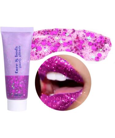  Zghhc Glitter Face Gel 3 Jars Holographic Glitter Makeup Body Face Nail Eyeshadow Liquid Glitter with Mermaid Long Lasting Glitter - Buy Online on GoSupps.com