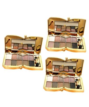 Angoily 3pcs Eyeshadow Palette Eye Shadow Palettes Eyeshadow Pallete Set 1 count (Pack of 1) As Shownx3pcs