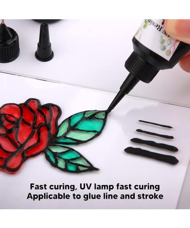  Shanrya 3D UV resin eyeliner 20ml capacity UV resin styling pen unique shape transparent at-home eyeliner pen (black) - Buy Online on GoSupps.com