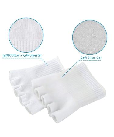 Pedimend Gel-Lined Compression Toe Separating Socks - Relieves Foot Pain and Corrects Toe Alignment | 2PCS Toe Separator Socks for Corns, Metatarsalgia, and Overlapping Toes - Buy Online on GoSupps.com