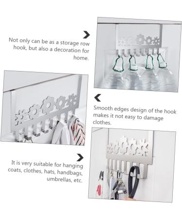 Yardenfun 1pc Door Hook Punch Row Hook Clothes Rack Decorative Coat Hook Towel Hooks Hat Stainless Steel - Buy Online on GoSupps.com