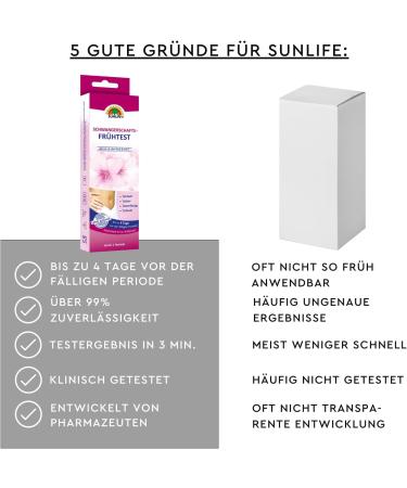 Buy SUNLIFE Early Pregnancy Test - Rapid Test Kit (Pack of 1) | Fast International Shipping - Buy Online on GoSupps.com