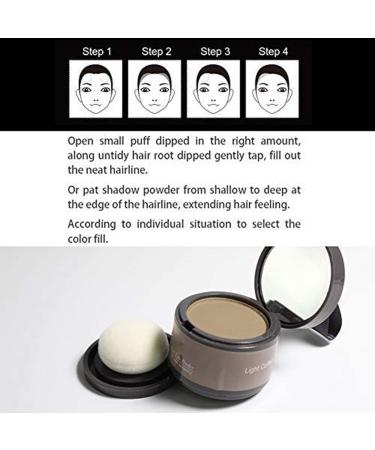 Dark Brown Hairline Powder - Instant Root Dye for Gray Coverage and Thin Hair Touch-Up (4g) - Buy Online on GoSupps.com