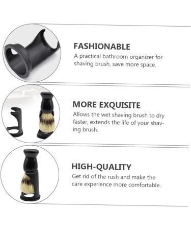Fomiyes 4 Piece Brush Base Shaving Stand - Beard Rack Holder for Safety Razors & Makeup Brushes - Travel-Friendly Design - Buy Online on GoSupps.com