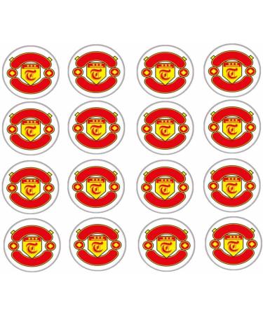 30 Manchester Edible Cupcake Toppers - Icing or Wafer paper Cake Decorations - Buy Online on GoSupps.com