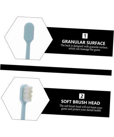 Buy Oatipho Soft Toothbrush Set - 4 Portable Kids Toothbrushes with Soft PBT Bristles | High-Quality Transparent Design for Gentle Cleaning - Buy Online on GoSupps.com
