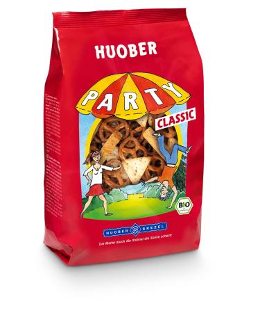 Huober Bio Party Classic salty biscuit mix with mini pretzels sesame crackers and poppy seed snacks 200 g 200 g (1 pack)
