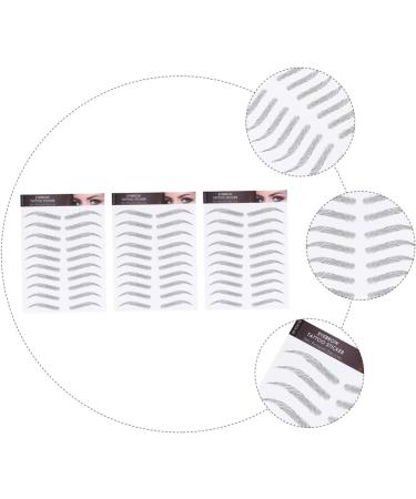 FOMIYES 9 Sheets Waterproof Eyebrow Stickers Eaylashes Eye Brows Brow Transfers Essence on Transfer Stickers 21x15cmx3pcs Black 1x3pcs - Buy Online on GoSupps.com
