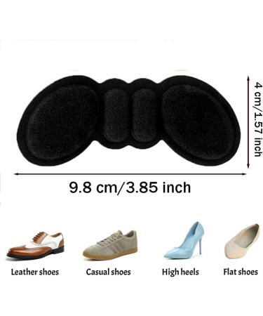 6 Pairs Anti-Slip Heel Pads for Loose Shoes | Comfort Cushions & Inserts for Women - Prevent Heel Pain & Blisters (Black - Buy Online on GoSupps.com