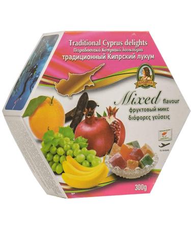 Traditional Cyprus/Greek Loukoumi Delight Sweets 300g- Select from Mixed Flavour (Mix Flavour Banana) - Buy Online on GoSupps.com