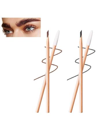 HASAIKA® Waterproof Wooden Eyebrow Pencil, Makeup Eyebrow Pencil, Sharpenable Eyebrow Pencil, Long Lasting Eyebrow Pencil for Filling and Outlining