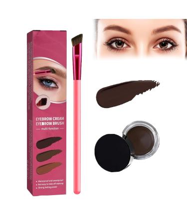 Home Eyebrow Care Kit 4d Laminated 4D Laminated Brow Home-Grooming Kit 4D Laminated Brow Starter Kit Multi-Function Eyebrow Brush Waterproof & Long Lasting (#01 Taupe)