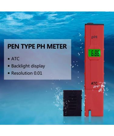 Digital PH Meter 0-14 Pen-Type Pool Aquarium ph Tester Drinking Water Purity Analyzer Soil Paper ph Meter - Buy Online on GoSupps.com