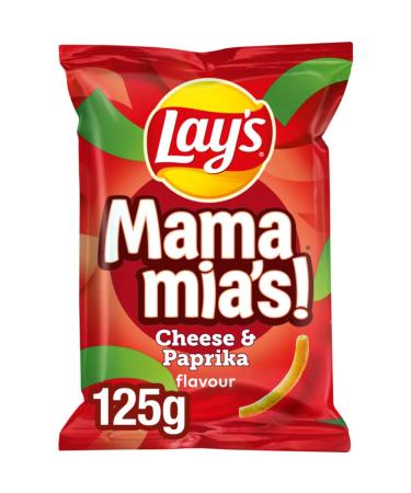 Lays Chips | Mama Mia's Paprika Cheese | Lay'S | American Chips | 125 Gram Total