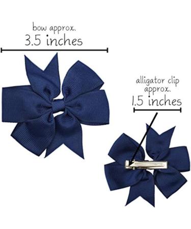 Pony Tails Hair bows | Set of 2 | Girls Teens Kids | Grosgrain Ribbon | Dog Top Knot Bow | Alligator clip slides set |Party Dance School nursery Cheerleading Christmas gift. (Powder Pink) - Buy Online on GoSupps.com
