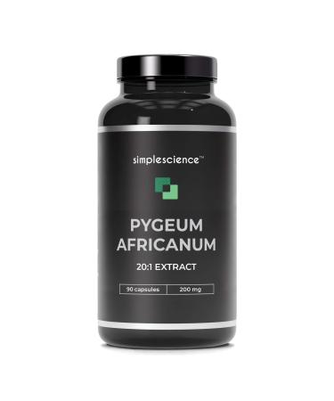PYGEUM AFRICANUM 4 000MG Equivalent | 90 Servings | 20:1 bark Extract | 200MG Capsules | 13% phytosterols | Lab Tested | Prostate Health Supplement | 100% Natural and Non-GMO