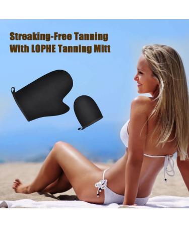 LOPHE Self Tanning Mitt Applicator | Double Sided Black Self Tan Gloves | Washable & Reusable - Buy Online on GoSupps.com