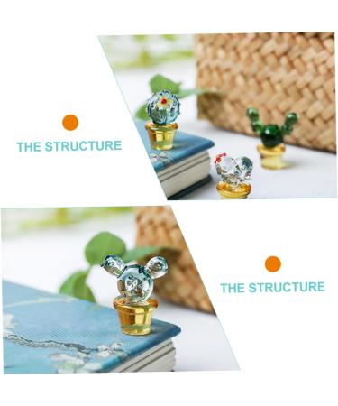 Zerodeko Car Toys 5 Pcs Cactus Decoration Cactus Figurine Vitroleros Para Mini Ornament Steam Cleaner Glass Sculpture Glass Cactus Decor Mini Figurine Crafts Car Glasses Soda Lime Glass - Buy Online on GoSupps.com