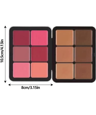  Hongjingda Face Color Correction - Complete Skin Makeup | Camouflage Face Contour Contour Concealer Cream Waterproof Long Lasting - Buy Online on GoSupps.com