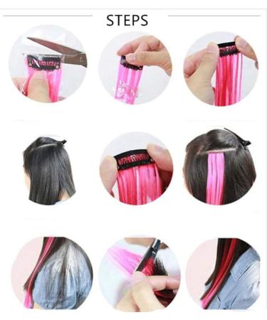 EROSPA Colorful Hair Strand Clip-in Extensions - 55 cm Turquoise #20 Hairpiece for Instant Style - Buy Online on GoSupps.com