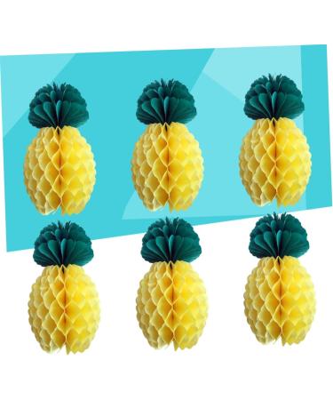 ABOOFAN Hive 12 Pcs Fruit Decor Hawaiian Decor Honeycomb Decor Party Decor Honeycomb Pineapple Alien Pineapple Decor - Buy Online on GoSupps.com
