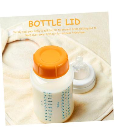 BESTonZON 10pcs Baby Bottle Seal Cap Gift Tags Christmas 43mm Diameter Bottle Lids Girl Replacement Bottle Caps Small Kit Supply Travel Feeding Bottle Infant Products Food Grade Pp Orange 4.3x4.3x1.5cm - Buy Online on GoSupps.com