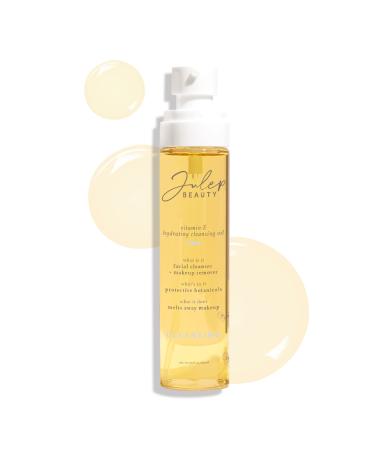 Julep Vitamin E Hydrating Cleansing Oil and Makeup Remover - Face Wash for Normal to Dry Sensitive Skin - 3.5 Fl Oz - Rosehip and Olive Oil Face Cleanser 3.5 Fl Oz (Pack of 1)