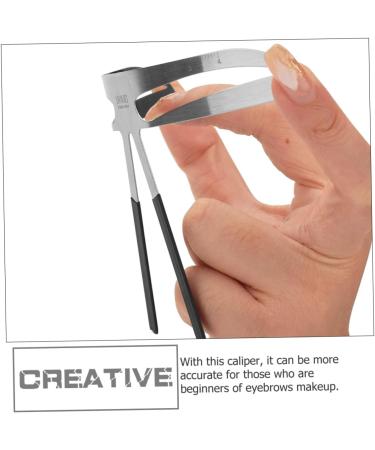 Beavorty Eyebrow Line Rulers makeup stencil tattoo eyebrow templates stainless tattooing eyebrow stencil mold ruler balance girl - Buy Online on GoSupps.com