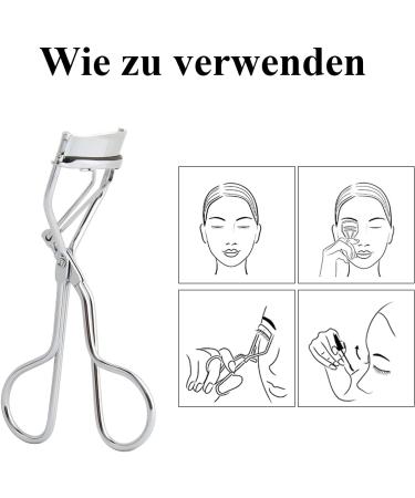 ZhioPro Platinum Edition Silver Stainless Steel Eyelash Pliers - Universal Fit for All Eye Shapes | Premium Classic Curling Tool for Women - Buy Online on GoSupps.com