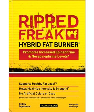 Pharmafreak Ripped Freak 60ct - Hybrid Fat Burner V.1 - Made in USA - Buy Online on GoSupps.com
