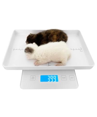 MINDPET-MED Digital Pet Scale for Small Animal, Whelping Scale,Mini Precision Gram Weight Balance Scale, High Precision 1g, Suitable for Newborn Pets White