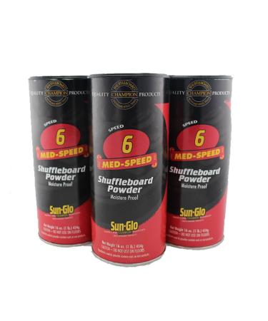 Sun-Glo Shuffleboard Powder Wax 6 Pack Speed #6