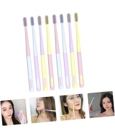 Gatuida 8pcs Ice Cream Toothbrush Set - Sensitive Bristles for Gentle Cleaning - Best Plastic Toothbrush for Men - Buy Online on GoSupps.com