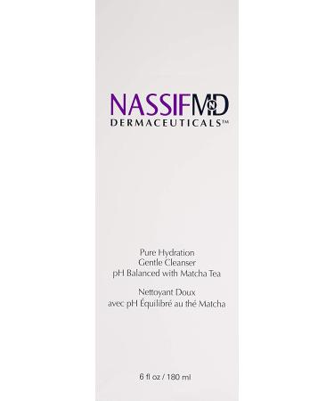 NassifMD Pure Hydration Facial Cleanser - Matcha Tea Infused Vegan Face Wash with Vitamin C - Calming, Soothing, and Hydrating Formula - 6 Fl Oz - Buy Online on GoSupps.com